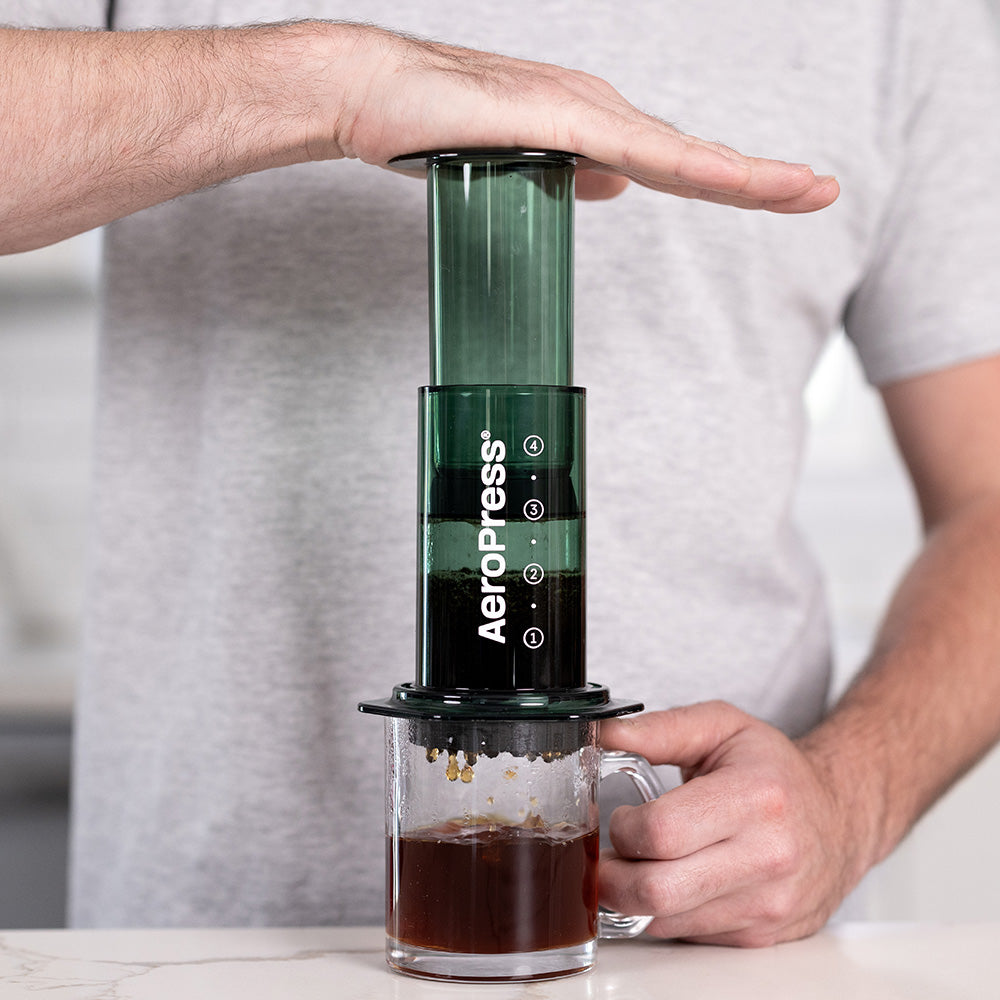 AeroPress Clear Coffee Maker (Green) - Amici Coffee Store