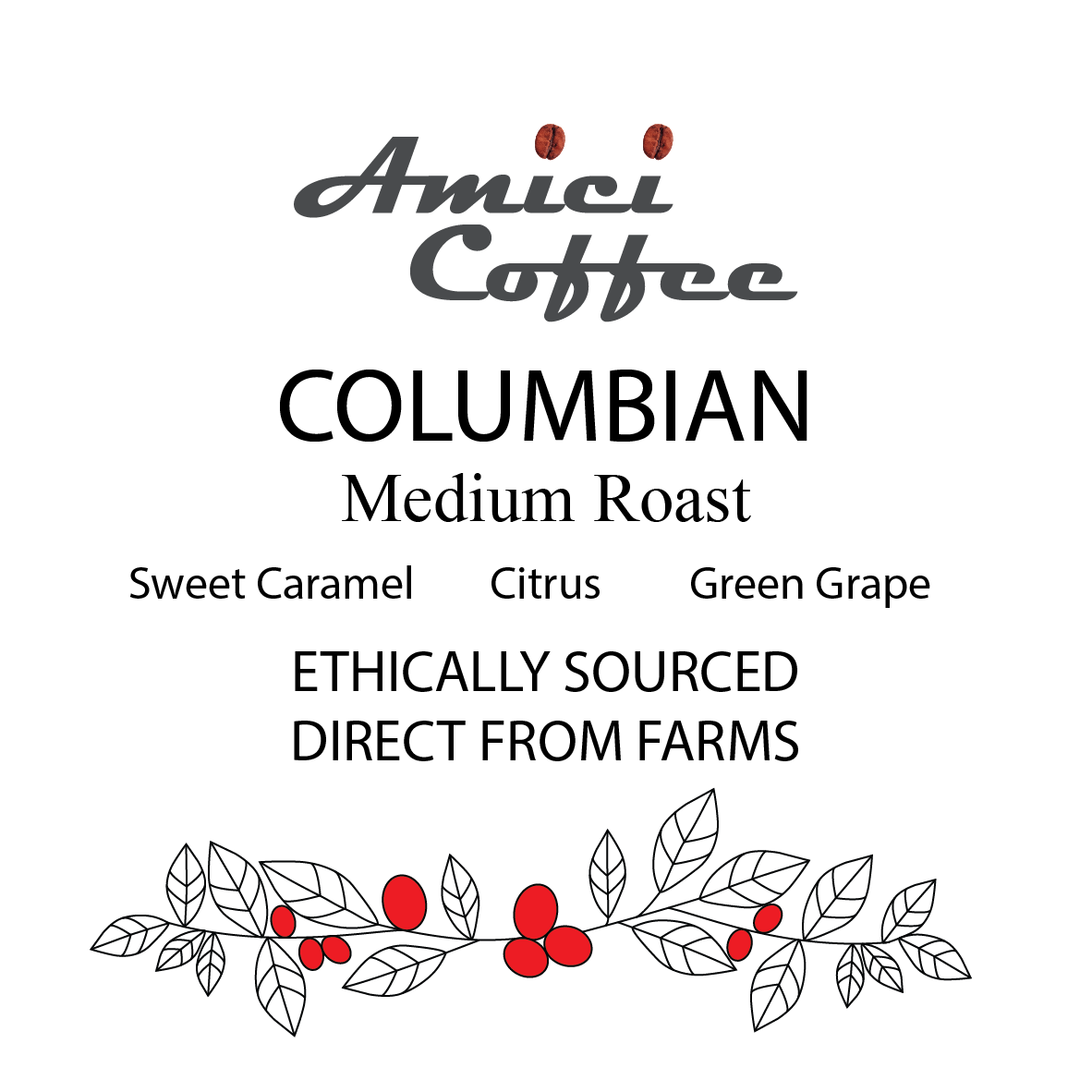 Colombian Single Origin - Amici Coffee Store