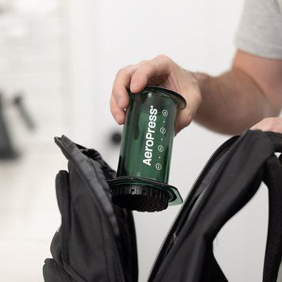 AeroPress Clear Coffee Maker (Green) - Amici Coffee Store