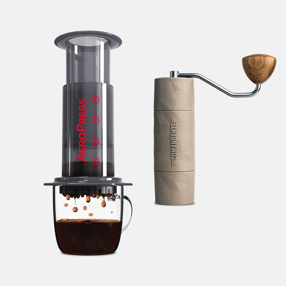 Comandante X25 Trailmaster Dune and Aeropress Original Bundle - Amici Coffee Store