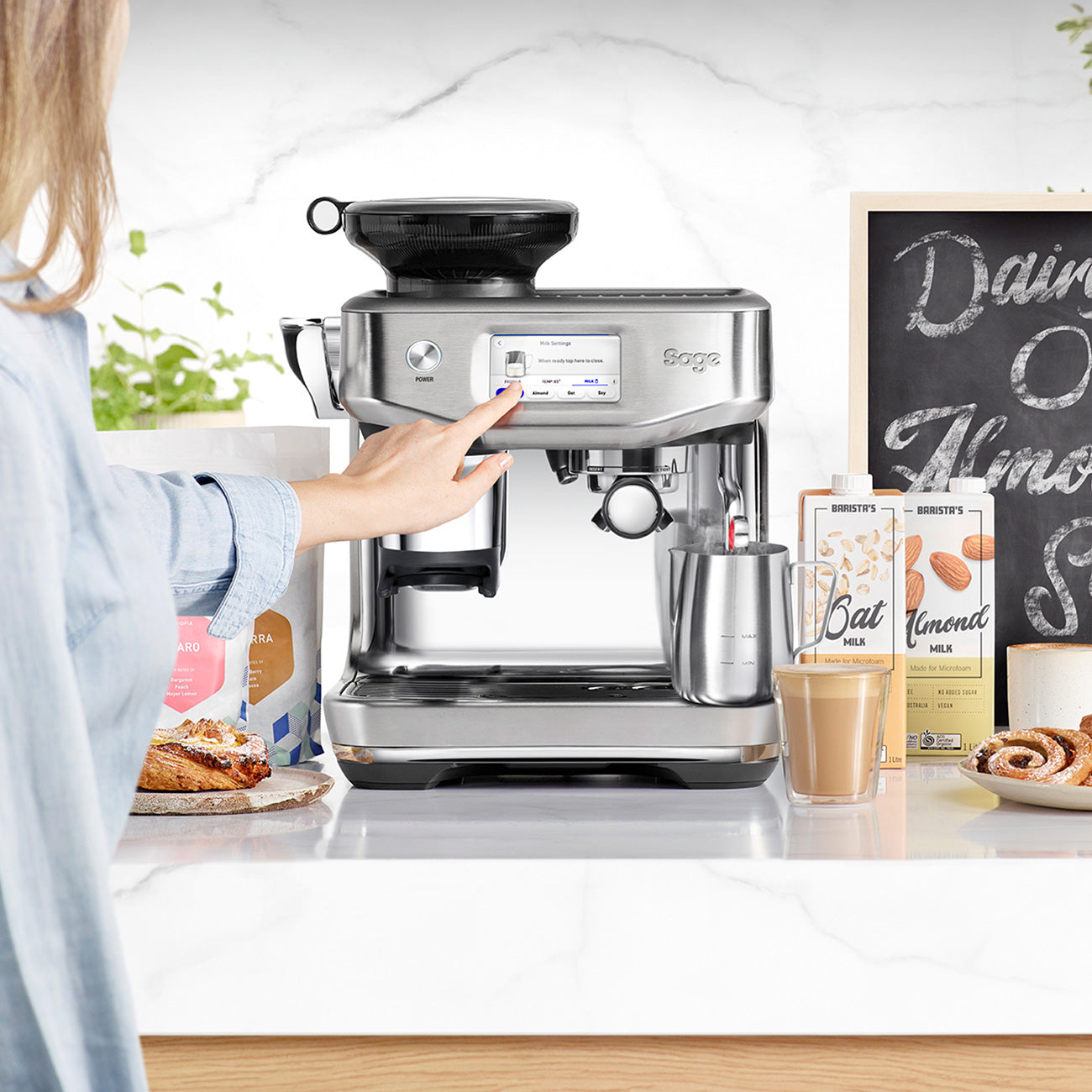 Sage Barista Touch Impress (Brushed Stainless Steel) - Amici Coffee Store