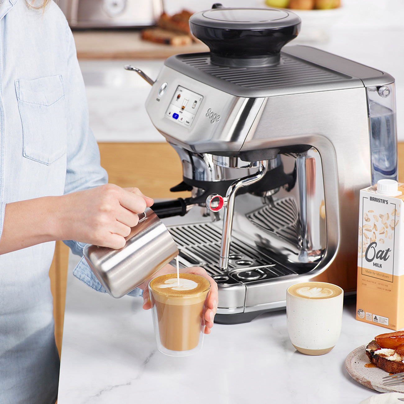 Sage Barista Touch Impress (Brushed Stainless Steel) - Amici Coffee Store