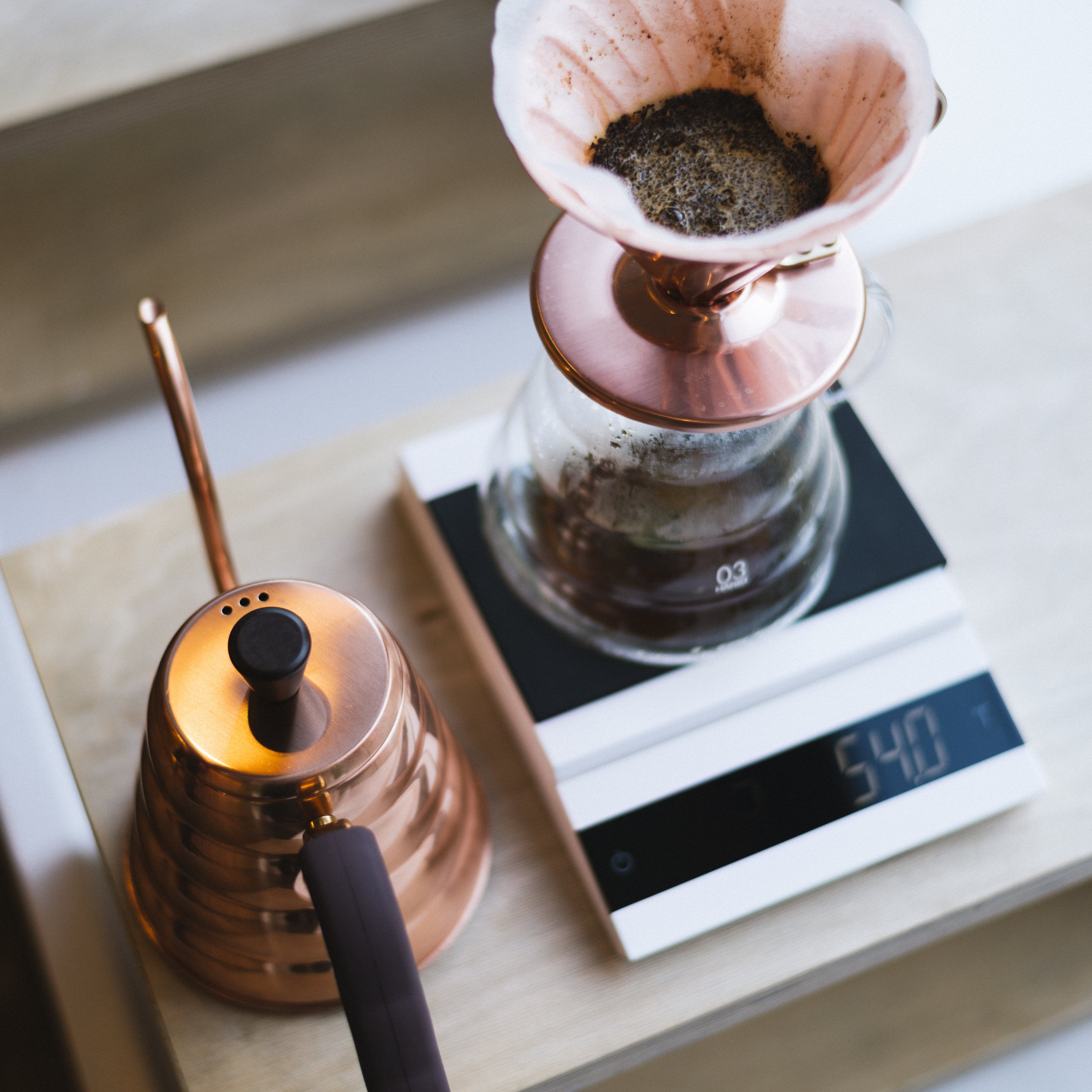 Felicita Parallel Coffee Scale - White - Amici Coffee Store